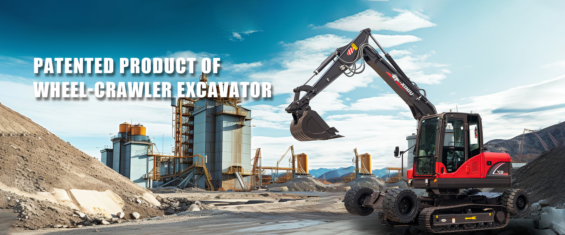 rhinoceros wheel crawler excavator